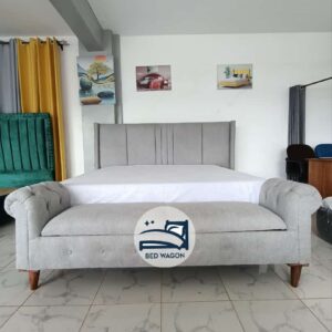Gray Box Queen Size Chester Bed