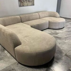 8-seater modern curved sectional sofa