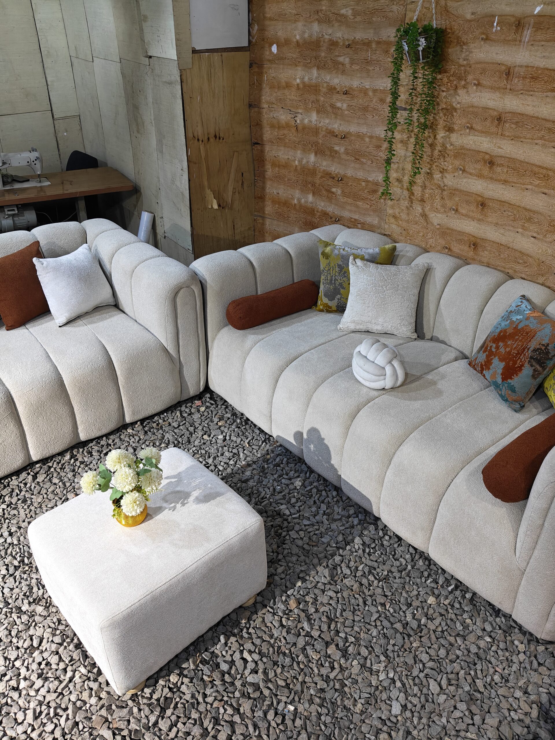 Custom-made bubble sofa set with premium finishing by Bed Wagon Kenya