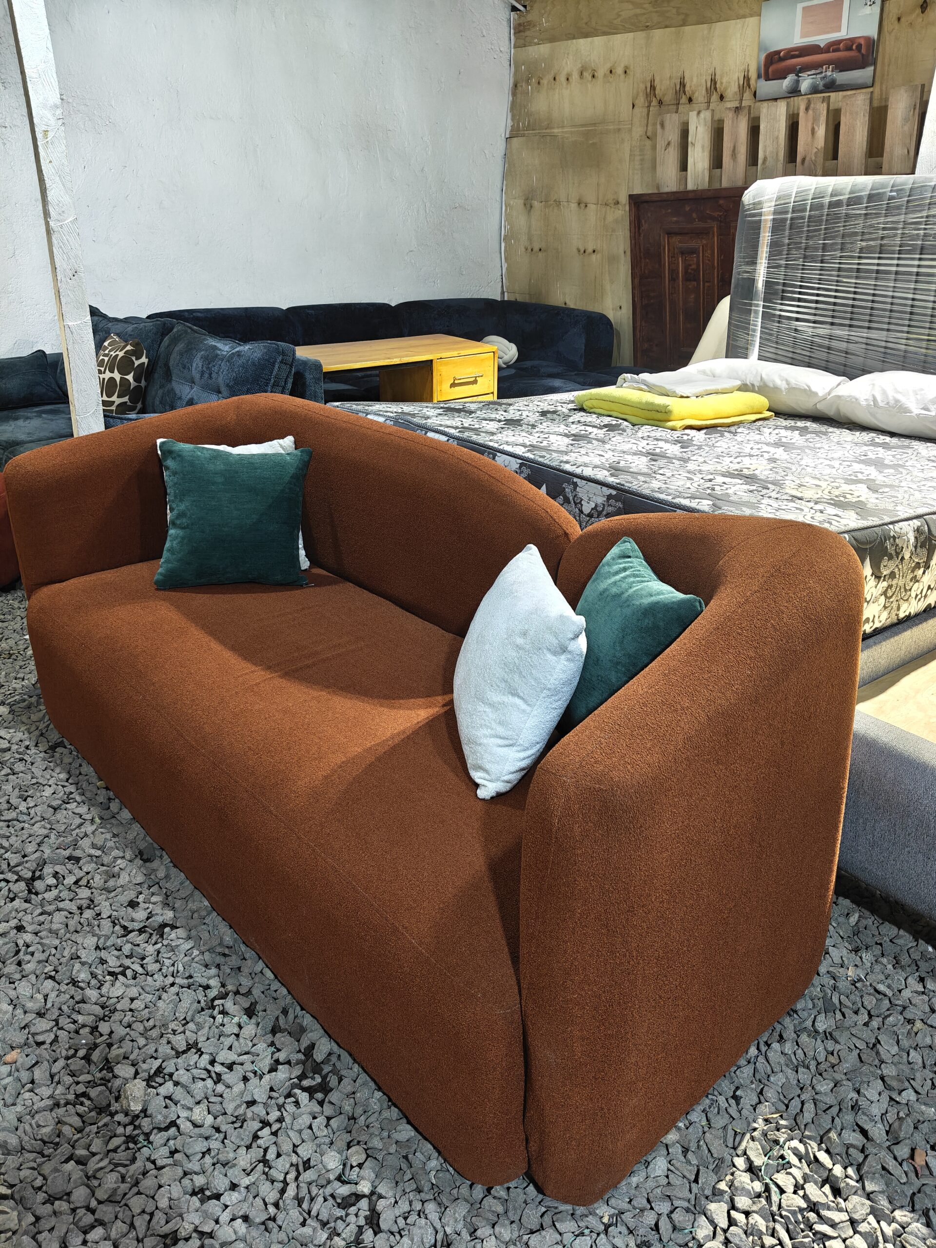 Luxury modern curved sofa