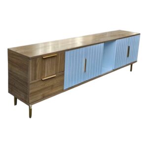 Modern White and Gold TV Stand – Luxury TV Unit in Kenya