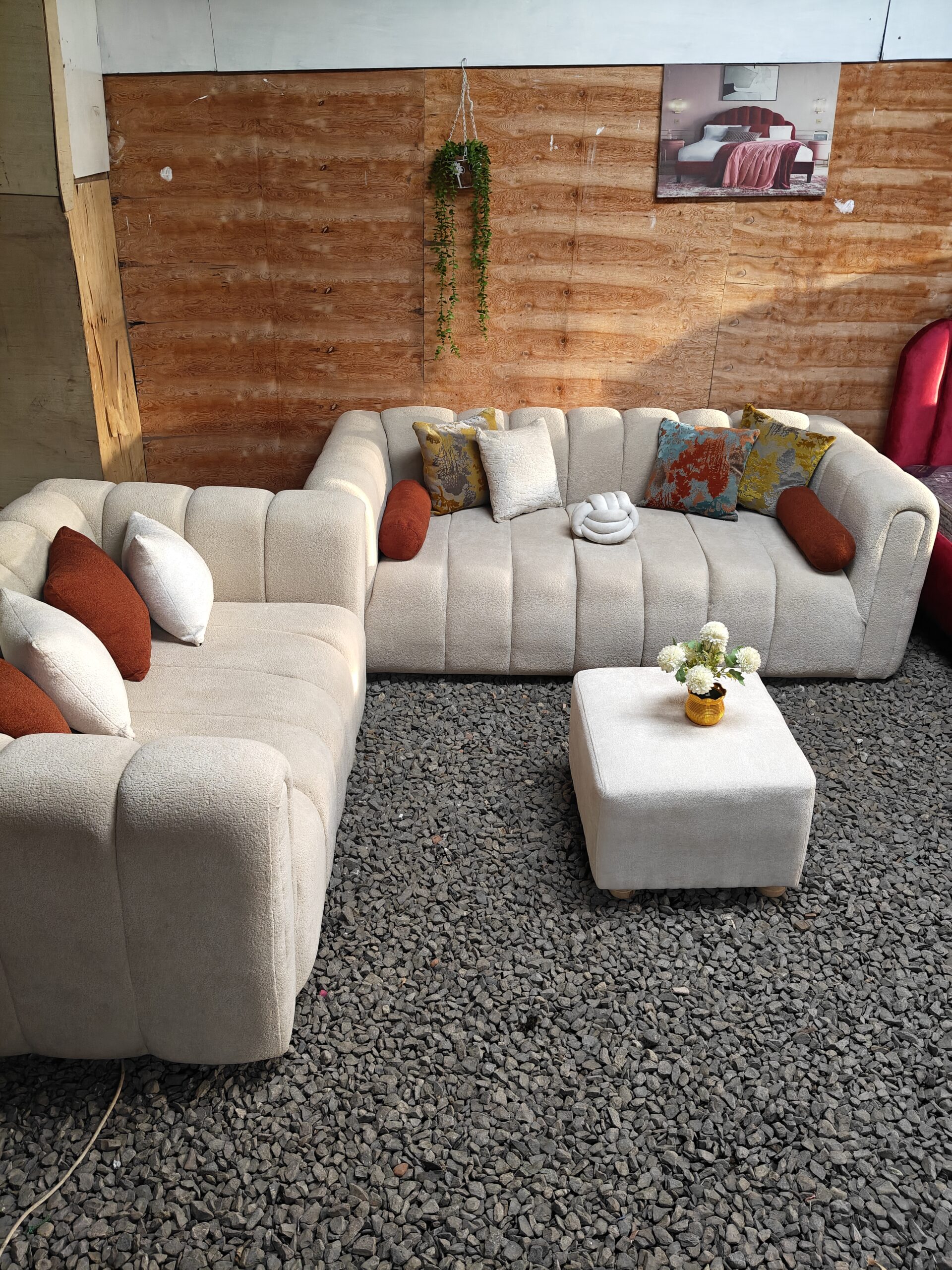 Modern bubble sofa set with deep seating and spring cushions in Nairobi