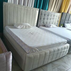 5x6 Modern White Bed
